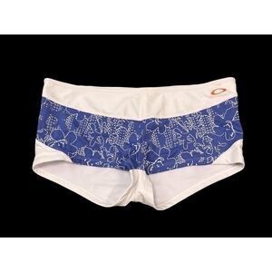 OAKLEY Purple / White Swimming Swim Surf Board Shorts Hot Pants Sz M